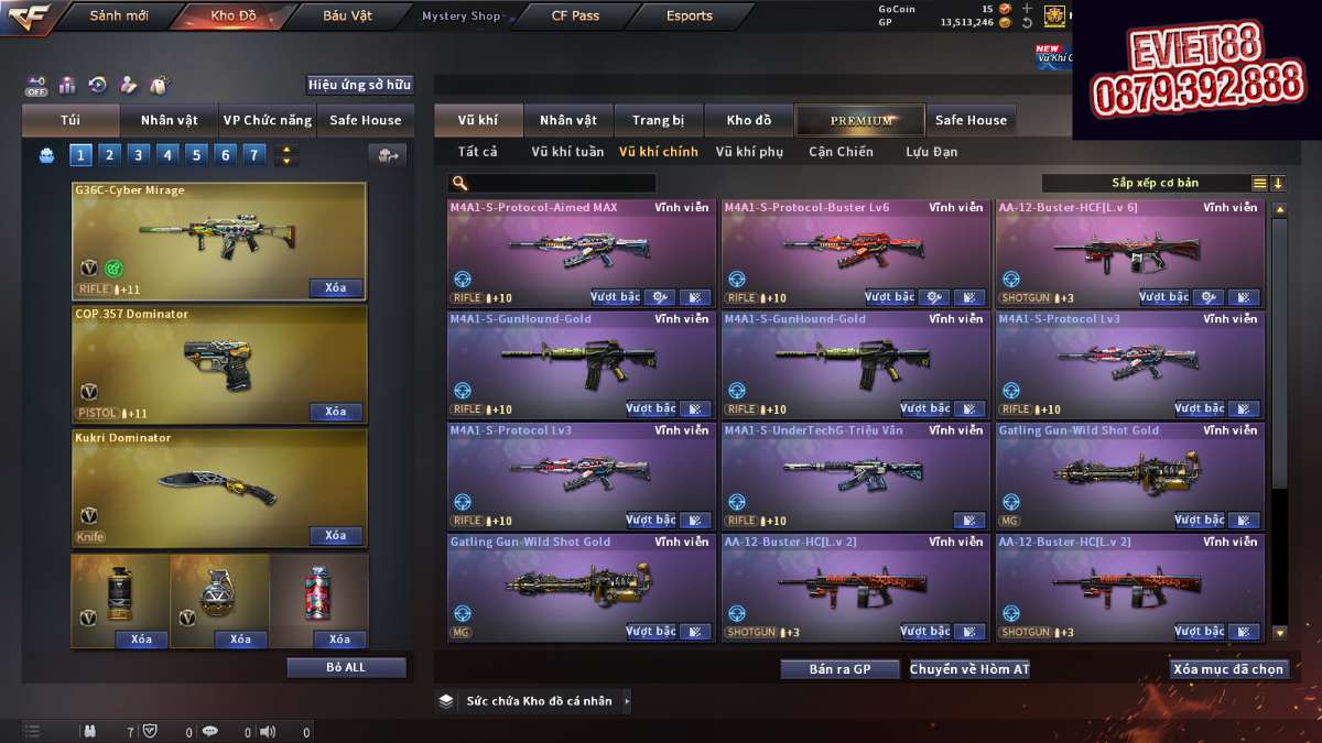 shop acc cf uy tin gia re